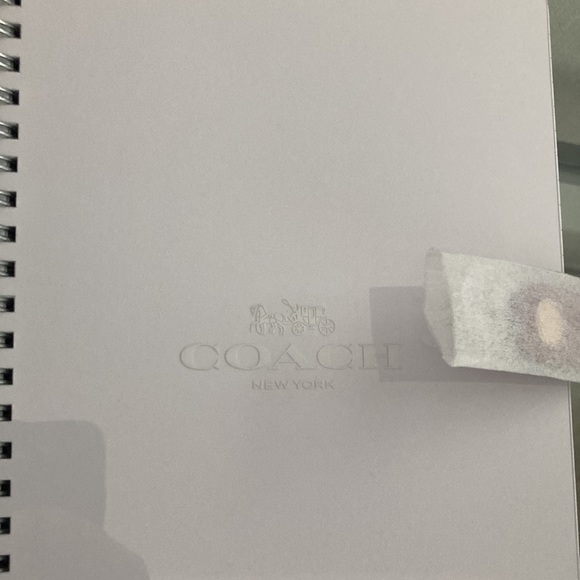 NWT COACH Signature Canvas Notebook & Pencil Case with Stripe Heart Print BUNDLE - Picture 4 of 8